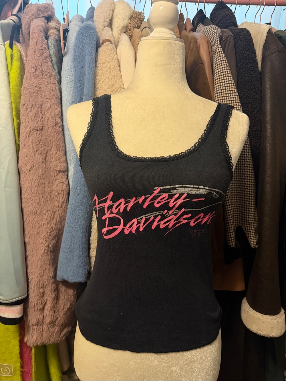 Harley-Davidson Women's Black Graphic Tank Top size M